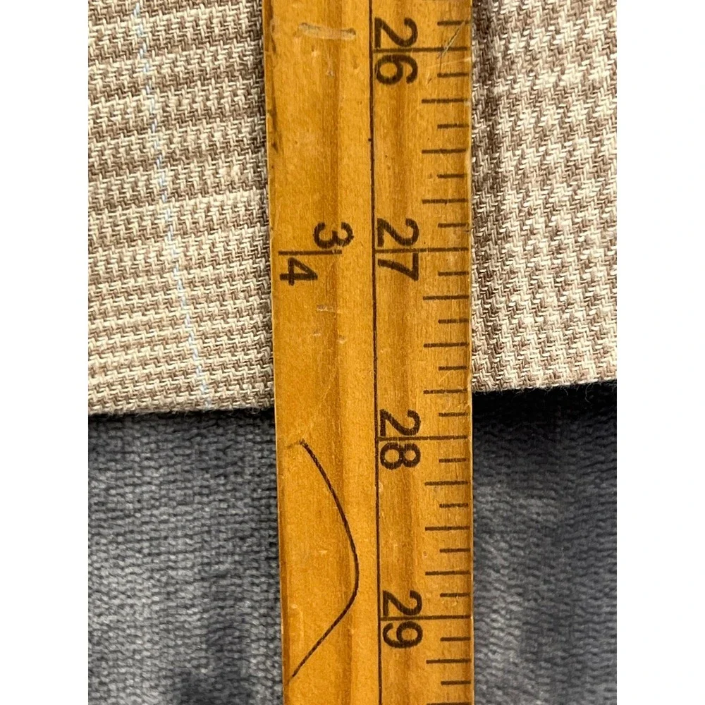 Lauren Ralph Lauren Plaid Single-Button Beige Blazer - Picture 4 of 10